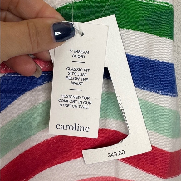 Crown & Ivy Caroline Classic Fit Twill Chino Shorts Women's Size 8 NWT - Picture 5 of 6